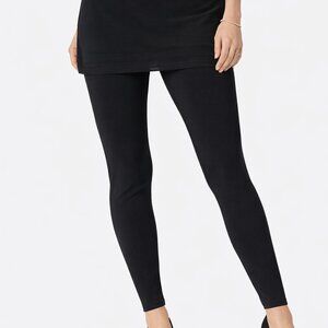 Joseph Ribkoff Black Skirted Leggings Size 14 Pull-On Slim Stretch Pants